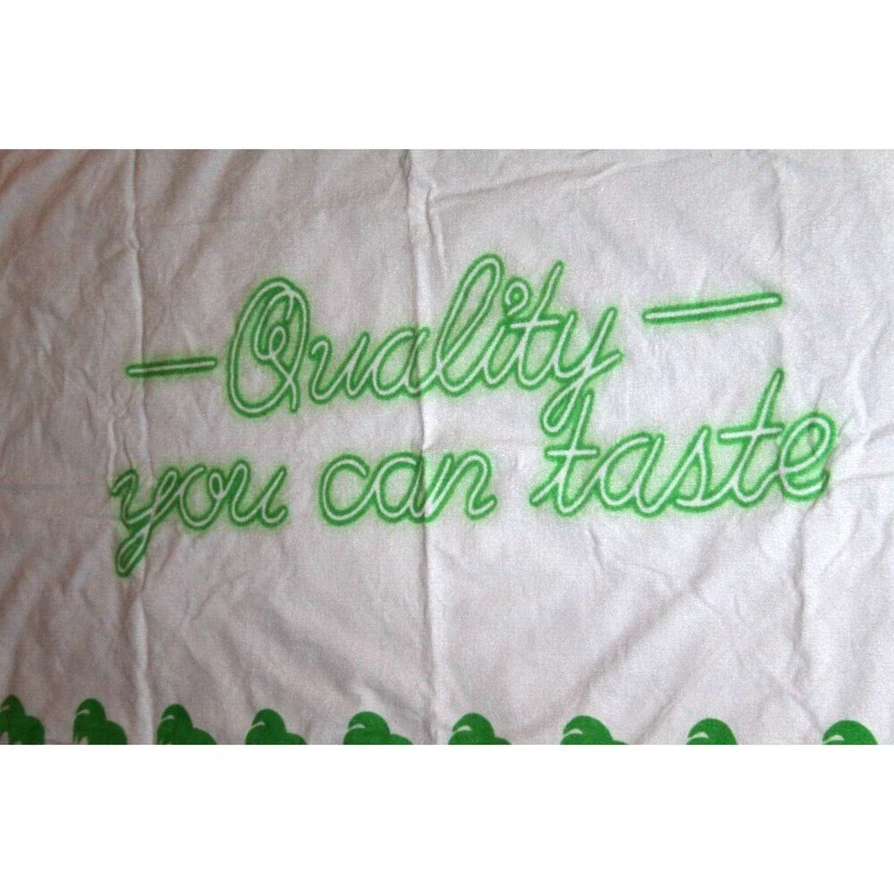 In N Out Quality You Can Taste Beach Towel White Neon Green Palm Trees 38